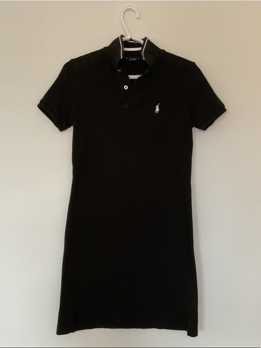 Ralph Lauren Black Polo Mini Dress with White Pony